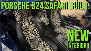 Building a Porsche 924 Safari: New seats and carpet colouring! #pascha #newinterior #Porschesafari