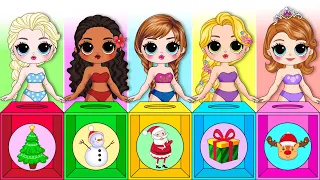 Disney Princess Getting Ready for Christmas | Gifts - Trees Decorating | 30 DIYs Fun For Kids