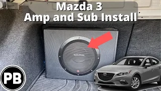 2014 - 2018 Mazda 3 Amp and Sub Install