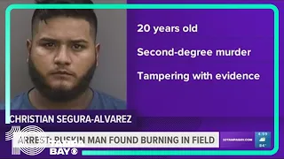 Man charged with murder in connection to body found burned in Ruskin field