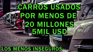🔥Carros USADOS por 20 MILLONES COP🔥(5 MIL USD)🔥Los mas SEGUROS (Inseguros)🔥