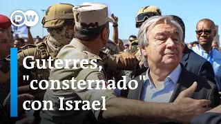 Secretario general de la ONU atribuye el enojo de Israel a una "malinterpretación"