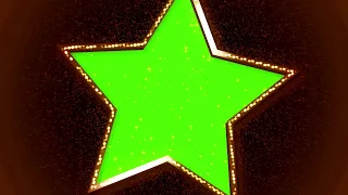 Star Wedding Frame Animation Green Screen Video HD