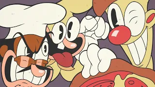 Pizza face boss fight now with Cuphead music!