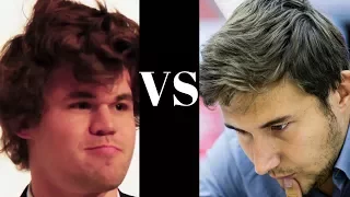 Magnus Carlsen vs Sergey Karjakin : Altibox Norway Chess (2017): Nimzo-Indian Defense