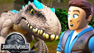 “I” is for Itchy | Jurassic World | Dinosaur Cartoons | T Rex | Kids Action Show