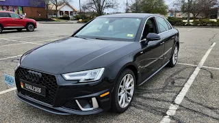 2019 Audi A4 S-Line w/Intake POV Test Drive/Review