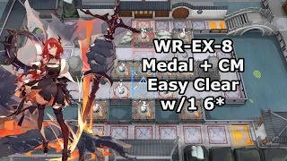 [Arknights] WR-EX-8 Medal + CM Easy low rarity clear - Surtr strat