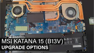 MSI Katana 15 B13V disassembly and upgrade options