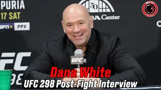 Dana White Reacts To UFC 300's Main Event, Praises Leon Edwards Profusely