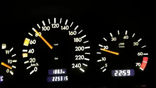Mercedes C200 w202 Acceleration top speed 0- km/h