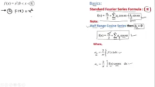 Half Range Cosine Series | Fourier Series | Problem 1 | Engineering Math 1