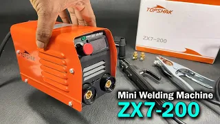 TOPSHAK ZX7-200 Mini Electric Welding Machine 200A 220V Unboxing and Test