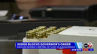 Judge temporarily blocks New Mexico governor’s order suspending right to carry firearms in ...