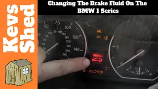 BMW 1 Series - Brake Fluid Change and OBC reminder reset.