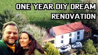 1 YEAR TIMELAPSE | DIY Couple Building Dream Home in the Irish Countryside | 250 Year old Farmhouse