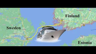 By ferry  From Stockholm to Turku Finland  Part 1