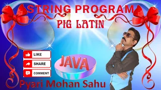 Pig Latin | Write a program to convert a word to Pig Latin using java