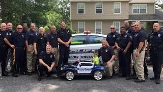 Cops Surprise 5-Year-Old With Mini Police Cruiser After Buying Officers' Lunch