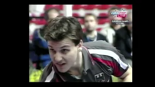 Timo Boll vs Vladimir Samsonov Euro Champs. 2003 1/2 Final