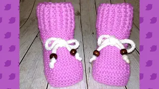 baby booties knitting