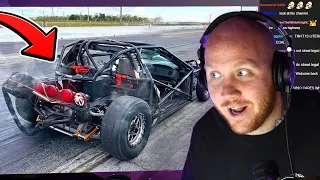 TIMTHETATMAN REACTS TO CLEETUS MCFARLAND'S CORVETTE KART! LEROY!! FASTEST PASS EVER!!