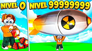 ¡Conseguí LA BOMBA MÁS PODEROSA de ROBLOX!!! 💥🤪 (NUKE SIMULATOR)