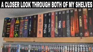 A closer look through both shelves after re-organizing the collection