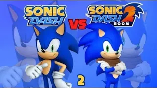 Sonic Dash vs Sonic Dash 2 Sonic Boom: Sonic VS Silver Gameplay [60fps]