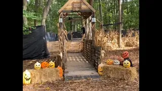 2021 Halloween Trail Daytime Walkthrough - sleepy hollow, swamp shack, cemetery, sleepy hollow....