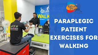 Paraplegic Patient Exercises for Walking | Paraplegia Recovery Session | Paraplegia Walking Session