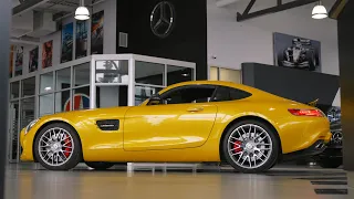 A Rare Solarbeam Yellow 2016 Mercedes-AMG GT S at Star Motors Of Ottawa