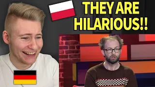 SO FUNNY! German reacts to Lekcja angielskiego - Łowcy.B (Polish Cabaret)