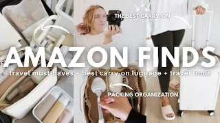 17 ULTIMATE AMAZON TRAVEL FINDS: travel must-haves + best carry-on luggage + travel finds