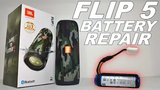 JBL FLIP 5 - HOW TO REPAIR BATTERY