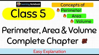 Class 5 Maths Chapter Perimeter Area and Volume