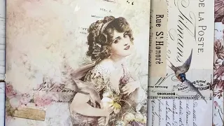 Journal Decorating with Vintage Goodies