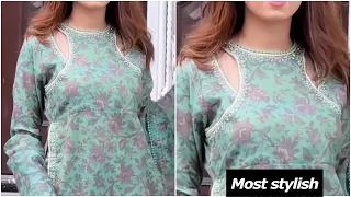 Most stylish and trendy long kurti neck design | stylish neck design #neckdesign