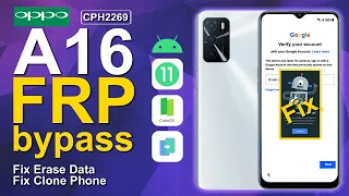 Oppo A16 Bypass FRP Android 11 Fix Youtube Update Working 2024 CPH2269