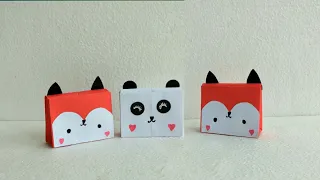 Origami Cat, Fox, Duck and Panda Wallet/ Paper Wallet