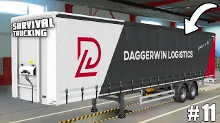 DAGGERWIN LOGISTICS LIVERY! PLUS NEW TRUCK!! - SURVIVAL TRUCKING | DAY 11