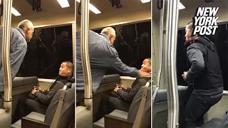 Bigot attacks Asian passenger on train while horrified commuters watch | New York Post