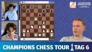 Nimm den Bauern weg! Vincent Keymer - Magnus Carlsen, CCT Halbfinale, 23.09.2022