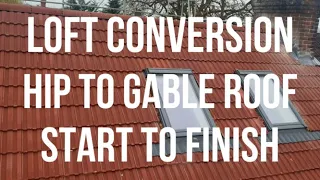 Loft Conversion - External Roof & Dormer Construction START TO FINISH Hip to Gable  - Housing Market