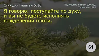 Галатам 5:16    Повторение 100 раз