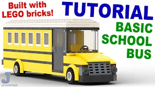 How To Make A Basic School Bus With LEGO Bricks Tutorial