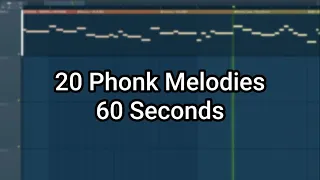 20 Phonk Melodies in 60 Seconds