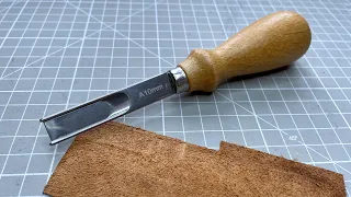 Французька стамеска із AliExpress для брусування шкіри. French leather chisel. @pylypenko_taras