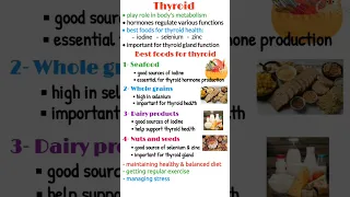 Best foods for thyroid health, best diet for thyroid patients, healthy food for thyroid patients
