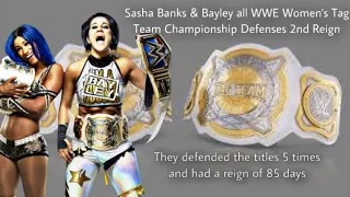 Sasha Banks & Bayley all WWE Women’s Tag Team Championship Defenses (2nd Reign)